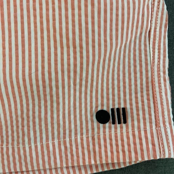 Solid & Striped XXL $125 Classic Swim Trunk Pink Seersucker NWT 4" Inseam - Picture 6 of 7